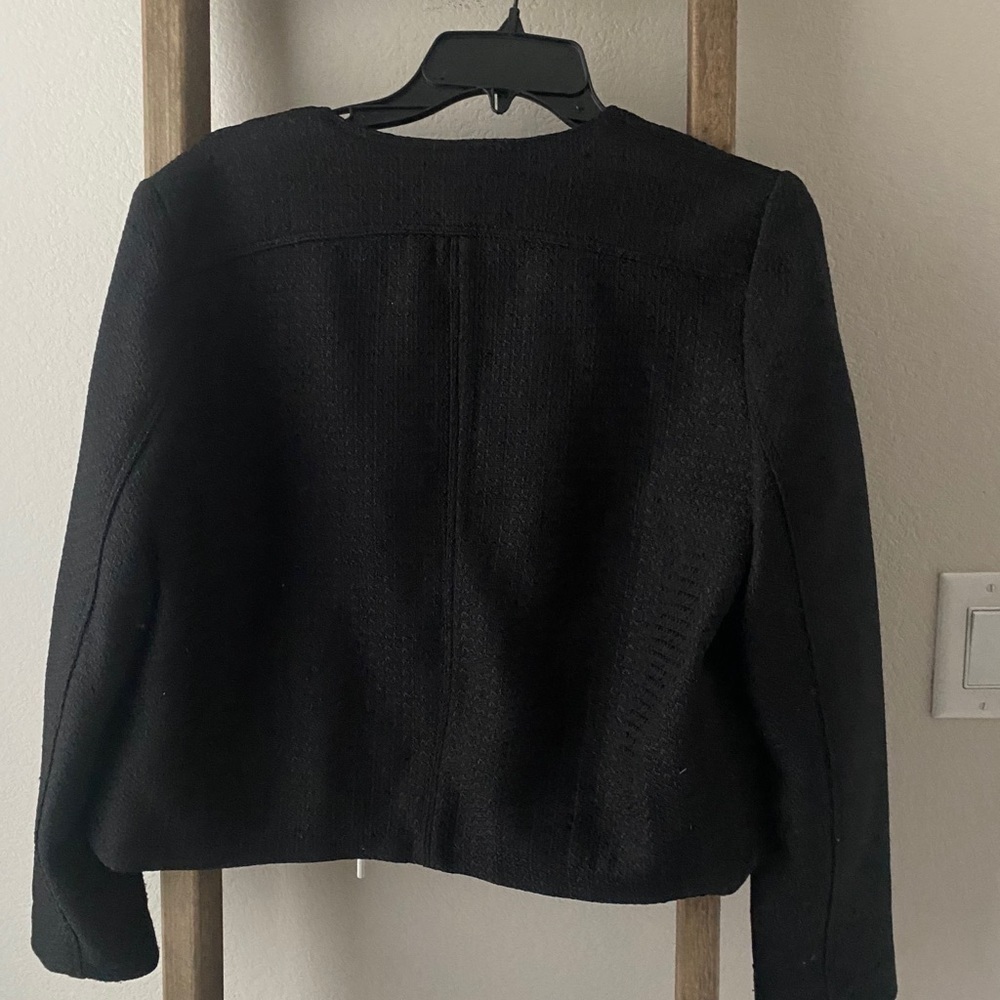 WOMENS ADRIENNE VITTADINI - black zip up sweater - Picture 5 of 6